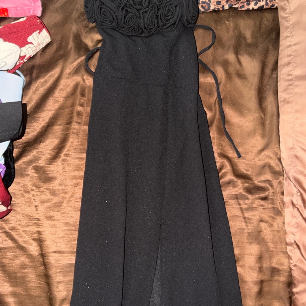 Fashion Nova Strapless Black Dress